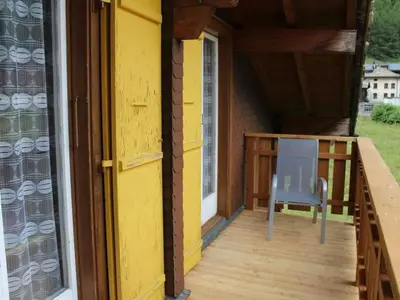 Ein Balkon oder eine Terrasse in der Unterkunft Apartment Weideli by Interhome