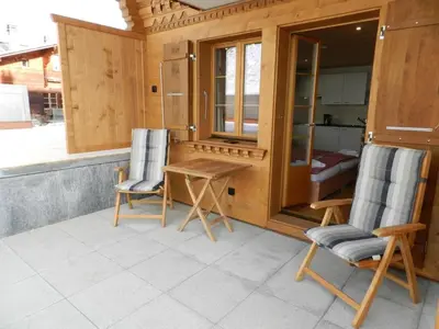 Ein Balkon oder eine Terrasse in der Unterkunft Apartment Mutthorn by Interhome