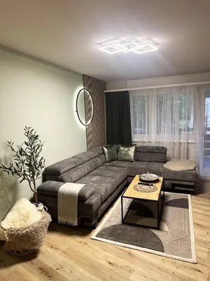 Ein Sitzbereich in der Unterkunft Appartement moderne et spacieux avec 2 belles terrasses vu sur montagne