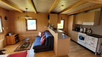 Küche/Küchenzeile in der Unterkunft Chalet Bergtraum