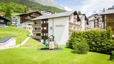 Ein allgemeiner Bergblick oder ein Berglick von der Ferienwohnung aus