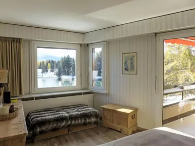 Ein Bett oder Betten in einem Zimmer der Unterkunft Studio Golf Bellerive 76 by Interhome