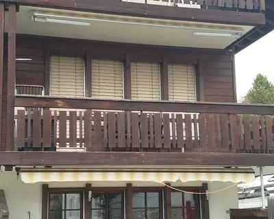 Ein Balkon oder eine Terrasse in der Unterkunft Ferienwohnung im Haus Castor