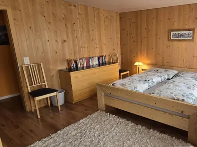 Ein Bett oder Betten in einem Zimmer der Unterkunft Apartment Am Ryschbächli by Interhome
