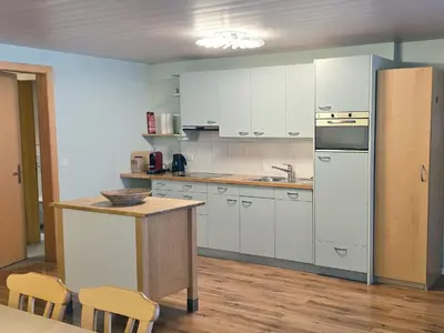 Küche/Küchenzeile in der Unterkunft Apartment Am Ryschbächli by Interhome