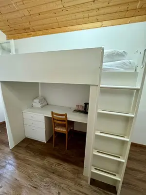 Ein Etagenbett oder Etagenbetten in einem Zimmer der Unterkunft Interlaken saberana studio 11