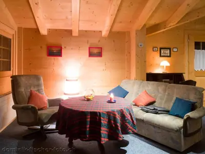 Ein Sitzbereich in der Unterkunft Apartment Am Bächli by Interhome