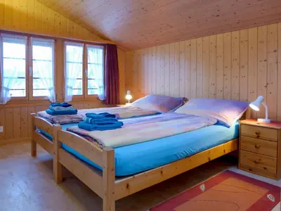 Ein Bett oder Betten in einem Zimmer der Unterkunft Holiday Home Reindli by Interhome