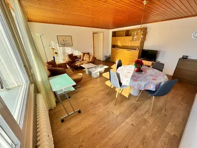 Ein Sitzbereich in der Unterkunft Rosenhaus Baccara
