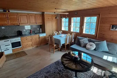 Küche/Küchenzeile in der Unterkunft Chalet 3 pièces de caractère