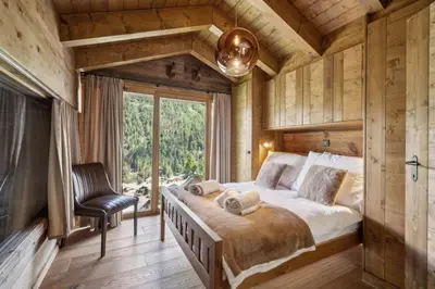 Ein Bett oder Betten in einem Zimmer der Unterkunft Chalet Ksara by Mrs Miggins
