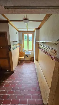 Ein Sitzbereich in der Unterkunft Chalet Bärgsunne