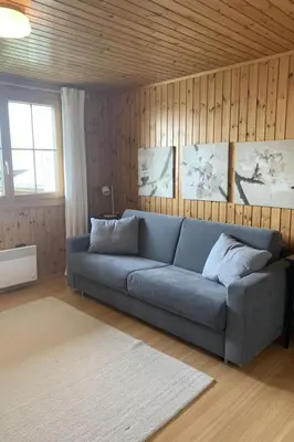 Ein Sitzbereich in der Unterkunft Apartment Konkordia 1 EG Süd by Interhome