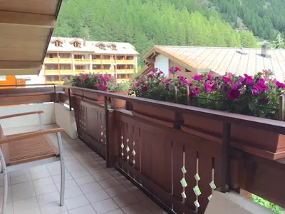 Ein Balkon oder eine Terrasse in der Unterkunft Ferienhaus Perle