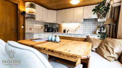 Küche/Küchenzeile in der Unterkunft Chalet Tannen Hüsli, Breiten
