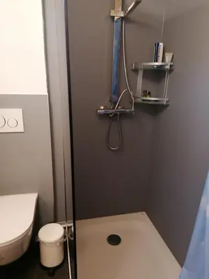 Ein Badezimmer in der Unterkunft Haus Zur Mühle