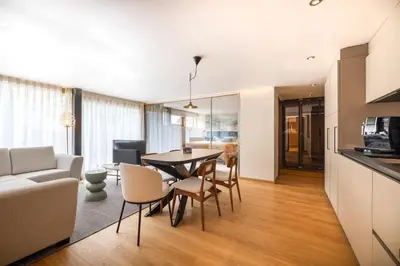 Küche/Küchenzeile in der Unterkunft Face D'or Luxury Serviced Apartments