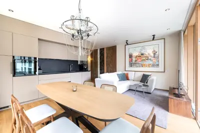 Ein Sitzbereich in der Unterkunft Face D'or Luxury Serviced Apartments