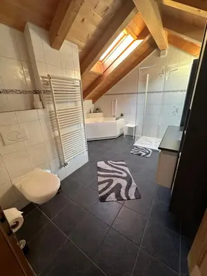 Ein Badezimmer in der Unterkunft Ferienwohnung Klou