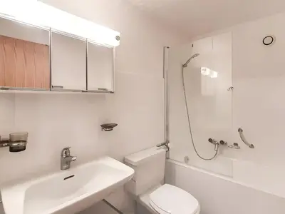 Ein Badezimmer in der Unterkunft Studio up to 4 Panorama 66 Les Collons Suisse