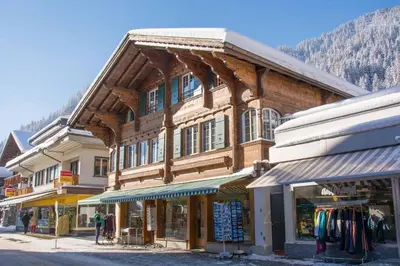 Ein allgemeiner Bergblick oder ein Berglick von der Ferienwohnung aus