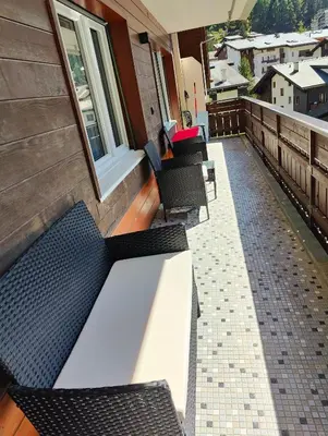 Ein Balkon oder eine Terrasse in der Unterkunft Ferienwohnung Primavista