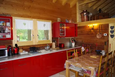 Küche/Küchenzeile in der Unterkunft Itrognon, douillet et cosy!