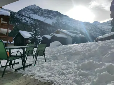 Ein allgemeiner Bergblick oder ein Berglick von der Ferienwohnung aus