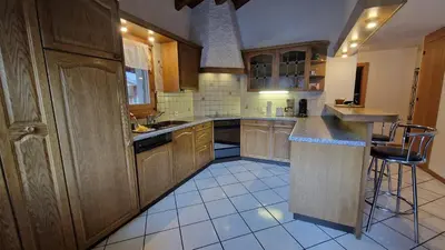 Küche/Küchenzeile in der Unterkunft Apartment Etzel