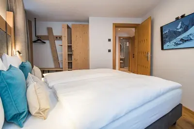 Ein Bett oder Betten in einem Zimmer der Unterkunft Arctis - Wohnung Lea