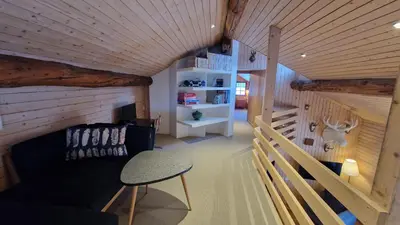 Ein Sitzbereich in der Unterkunft Hannig