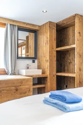 Ein Bett oder Betten in einem Zimmer der Unterkunft Chalet Edelweiss