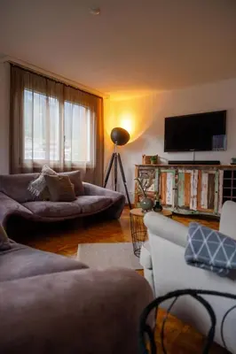Ein Sitzbereich in der Unterkunft Apartment Mountain View by Interhome