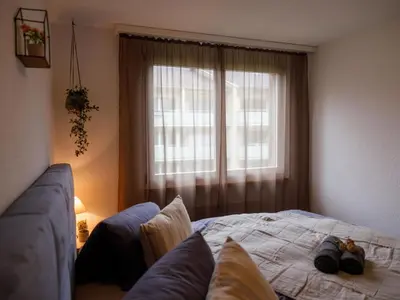 Ein Bett oder Betten in einem Zimmer der Unterkunft Apartment Mountain View by Interhome