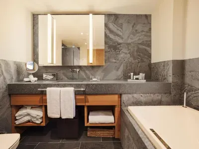 Ein Badezimmer in der Unterkunft The Capra Saas-Fee