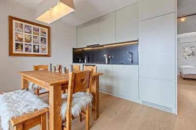 Küche/Küchenzeile in der Unterkunft Appartement rénové, calme et cozy