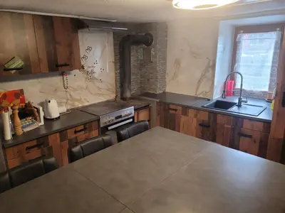 Küche/Küchenzeile in der Unterkunft Appartement Nax