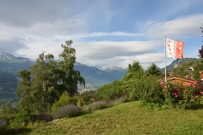 Naturlandschaft in der Nähe des Chalets