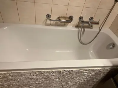 Ein Badezimmer in der Unterkunft Maisonette Wohnung mit Bergsicht