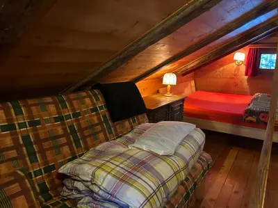 Ein Bett oder Betten in einem Zimmer der Unterkunft Magnifique racard rénové isolé 10 minutes de marche