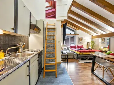 Küche/Küchenzeile in der Unterkunft Apartment Haus Bodmen B Apartment B 43 by Interhome