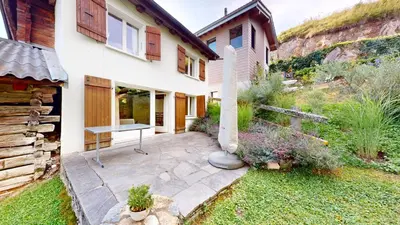 Ein Garten an der Unterkunft Mountain getaway in the heart of Nax