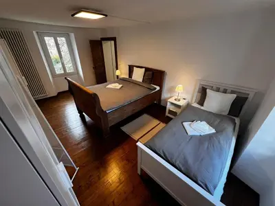 Ein Bett oder Betten in einem Zimmer der Unterkunft Casa Sciresee