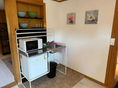 Küche/Küchenzeile in der Unterkunft See und Berge Cozy