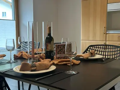 Getränke in der Unterkunft Apartment Bergfreude