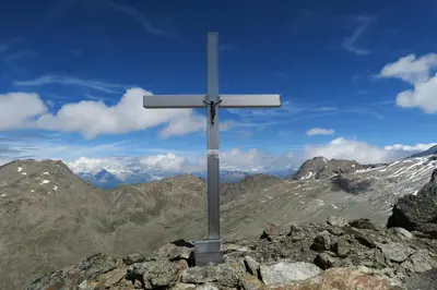 Ein allgemeiner Bergblick oder ein Berglick von der Ferienwohnung aus