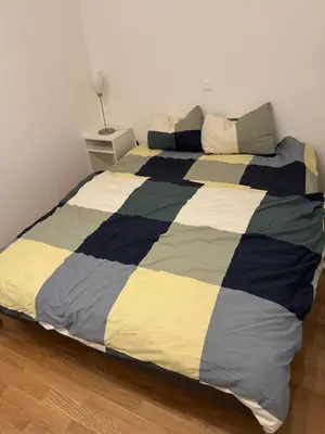 Ein Bett oder Betten in einem Zimmer der Unterkunft Modernes Ferienglück
