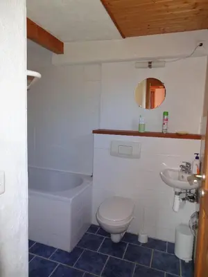 Ein Badezimmer in der Unterkunft Chalet Lana in sonniger, ruhiger Lage