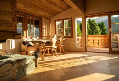 Naturlandschaft in der Nähe des Chalets