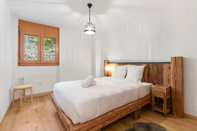 Ein Bett oder Betten in einem Zimmer der Unterkunft Magnifique appartement avec piscine